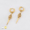 PAIR OF CELESTIAL ORBIT SPIKE PENDANT 316L SURGICAL STEEL EARRING